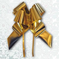 Large Pull Bows - Metallic Gold